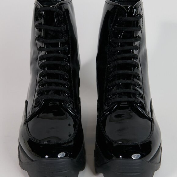 iRi Shoes - iRi - Black Patent High Top Sneaker - NWOT - Size 41